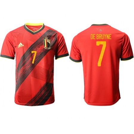 Belgien Fotbollströjor DE BRUYNE 7 Hemma tröja EM 2020 Kortärmad
